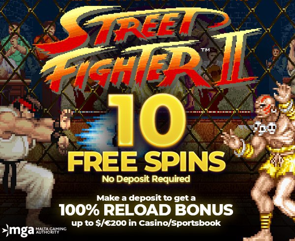 ? Street Fighter II: The World Warrior Slot: Get 110 Free Spins & 200 Euro Bonus Now