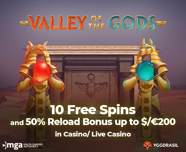 Valley Of The Gods Video Slot From Yggdrasil