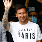 Messi arrived In Paris
