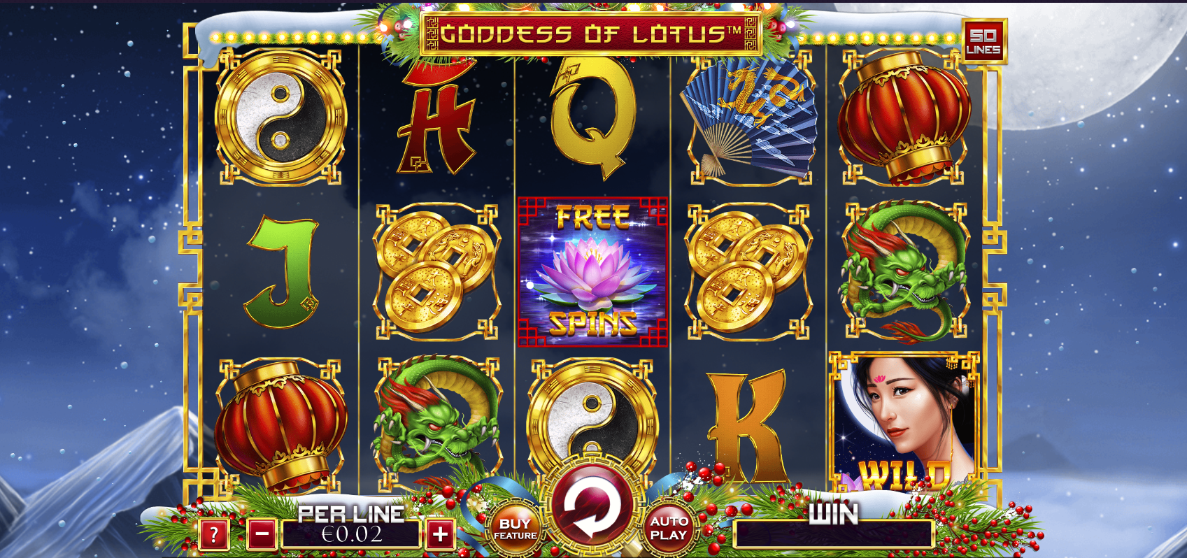 Goddess of Lotus Christmas Edition Slot Review