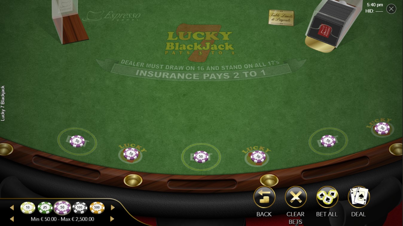 Lucky 7 Blackjack Slot Review