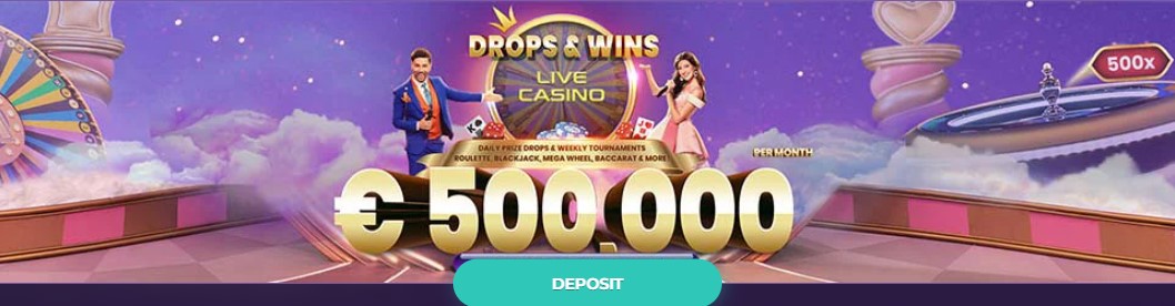 Play Live Casino – Win a share of the massive €/$6,000,000 in prizes!
